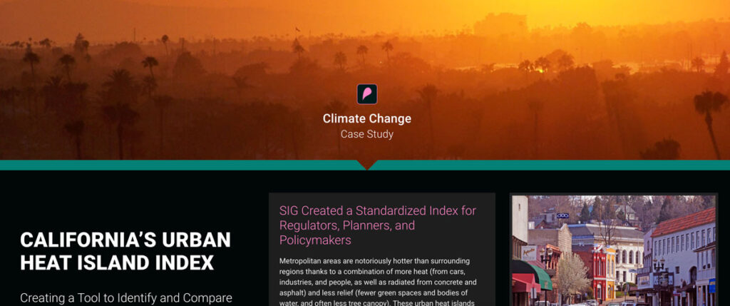 California’s Urban Heat Island Index