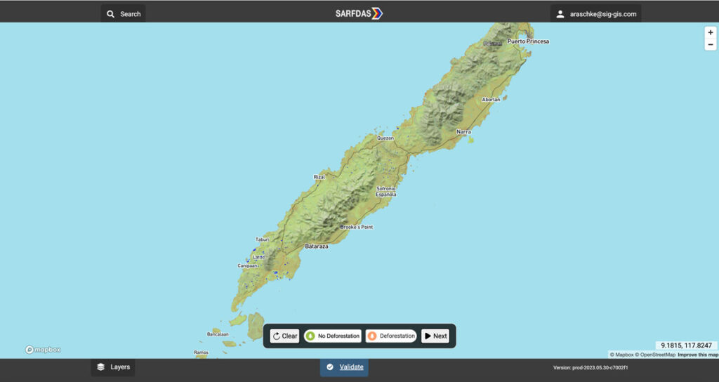 SARFDAS Synthetic Aperture Radar Forest Disturbance Alert System