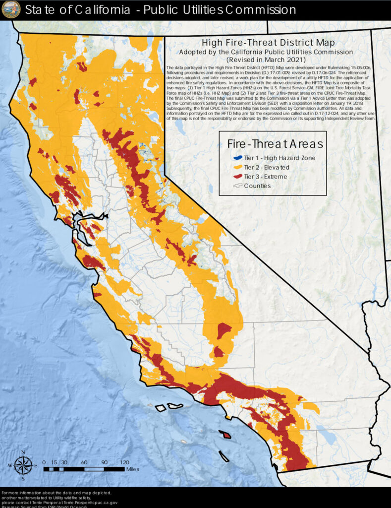 High Fire-Threat District Map